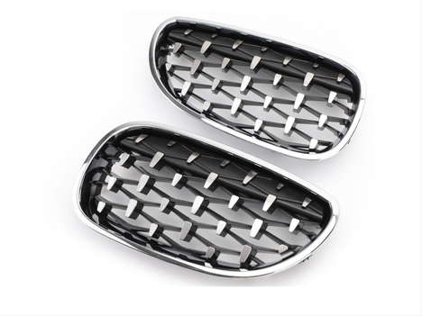 BMW 5 SERISI E60 2004-2009 IÇIN UYUMLU DIAMOND PANJUR (BÖBREK) KROM ÇERÇEVE